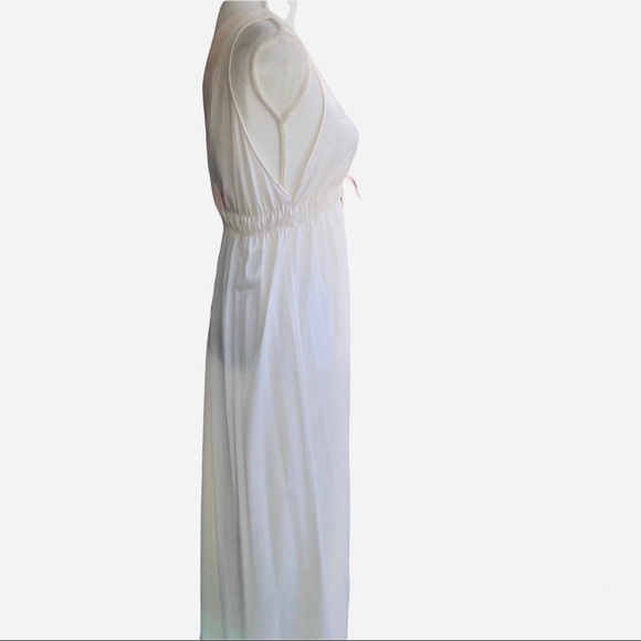 Vintage 70’s Victorian satin long nightgown and robe set Size Small - Picture 7 of 12